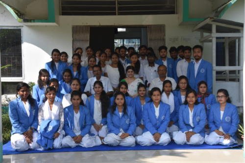 Revered Bhakti Matri Kuntala Patuwari (CF&AO), Dr TC Bora (VC) and Dr. U.C Deka (Registrar) with 2018-20 Batch of PG Students
